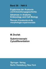 Submicroscopic Cytodifferentiation af Milan Dvorak
