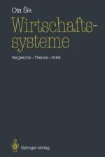 Wirtschaftssysteme af Ota Sik