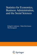 Statistics for Economics, Business Administration, and the Social Sciences af Erling B. Andersen