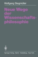 Neue Wege der Wissenschaftsphilosophie af Wolfgang Stegmüller