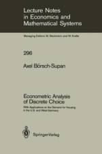 Econometric Analysis of Discrete Choice af Axel Boersch-Supan
