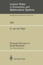 Financial Structure in Small Business af Dominicus van der Wijst