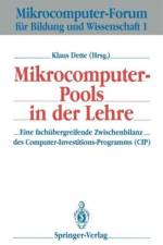 Mikrocomputer-Pools in der Lehre