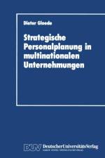Strategische Personalplanung in Multinationalen Unternehmungen af Dieter Gloede