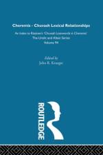 Cheremis-Chuvash Lexial Relationships af John R. Krueger