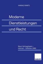 Moderne Dienstleistungen und Recht af Harald Bartl