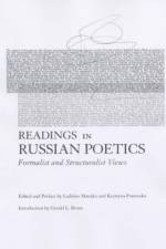 Readings in Russian Poetics af Ladislav Matejka