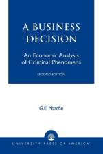 Murder as a Business Decision af G. E. Marche