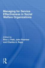 Managing for Service Effectiveness in Social Welfare Organizations af Rino J Patti