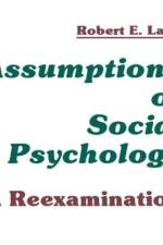 Assumptions of Social Psychology af Robert E. Lana