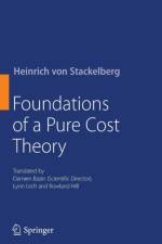 Foundations of a Pure Cost Theory af Heinrich von Stackelberg