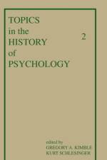 Topics in the History of Psychology
