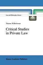 Critical Studies in Private Law af T. Wilhelmsson