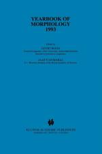 Yearbook of Morphology 1993