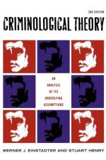 Criminological Theory af Werner J. Einstadter