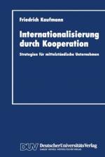 Internationalisierung Durch Kooperation af Friedrich Kaufmann