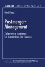 Postmerger-Management af Mani Dabui