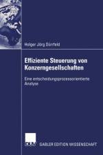 Effiziente Steuerung von Konzerngesellschaften af Holger Jorg Durrfeld