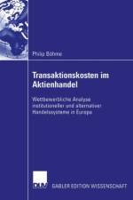 Transaktionskosten im Aktienhandel af Philip Bohme