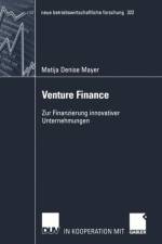 Venture Finance af Matija Denise Mayer