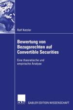 Bewertung von Bezugsrechten auf Convertible Securities af Rolf Ketzler