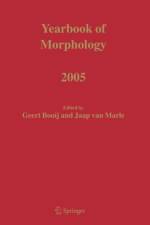 Yearbook of Morphology 2005