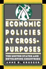 Economic Policies at Cross Purposes af Anne Kruger