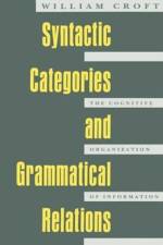 Syntactic Categories and Grammatical Relations af William Croft