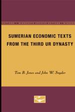 Sumerian Economic Texts from the Third Ur Dynasty af Tom B. Jones