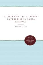 Supplement to Foreign Enterprise in India af Matthew J. Kust