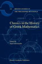 Classics in the History of Greek Mathematics