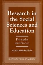Research in the Social Sciences and Education af Manuel Martinez-Pons