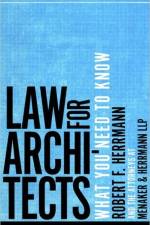Law for Architects af Robert F. Herrmann