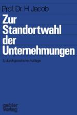 Zur Standortwahl Der Unternehmungen