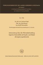 Untersuchung UEber Die Warmebehandlung Legierter Sinterstahle Mit Kupfer Und Nickel ALS Legierungselemente af Gerhard Zapf