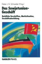 Das Sowjetunion-Geschaft af Dieter J G Schneider