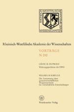 Wahrungsprobleme Der Ewg / Die Ausnutzung Eines Gesamtwirtschaftlichen Prognosesystems Fur Wirtschaftliche Entscheidungen af Leon H Dupriez
