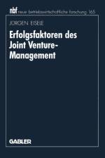 Erfolgsfaktoren Des Joint Venture-Management af Jurgen Eisele