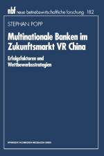 Multinationale Banken Im Zukunftsmarkt VR China