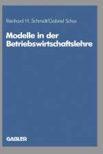 Modelle in Der Betriebswirtschaftslehre