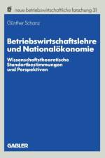 Betriebswirtschaftslehre Und Nationaloekonomie