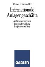 Internationale Anlagengeschafte af W Schwanfelder