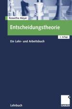 Entscheidungstheorie af Roswitha Meyer