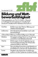 Bildung Und Wettbewerbsfahigkeit af Wysocki