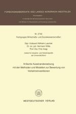 Kritische Auseinandersetzung Mit Den Methoden Und Modellen Zur Bewertung Von Verkehrsinvestitionen af Wilhelm Laschet