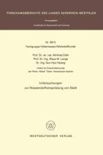 Untersuchungen Zur Wasserstoffverspreodung Von Stahl af Winfried Dahl