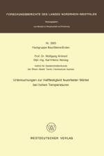 Untersuchungen Zur Haftfestigkeit Feuerfester Mortelbei Hohen Temperaturen af Wolfgang Kroenert