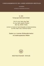 System Zur Inversen Bildtransformation Mit Elektrooptischen Mitteln af Hans Joerg Tafel