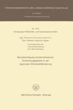 Berkuecksichtigung Strukturschwacher Verdichtungsgebiete in Der Regionalen Wirstschaftsforderung af Hannelore Neumann