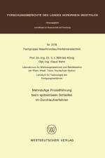 Mehrstufige Prozessfeuhrung Beim Spitzenlosen Schleifen Im Durchlaufverfahren af Wilfried Koenig